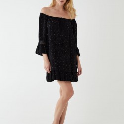 Crochet Sleeve Detail Dress