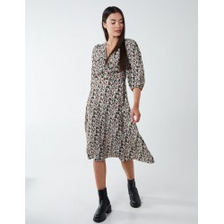 Knot Front Keyhole Dress