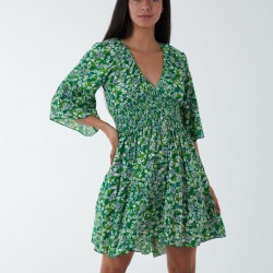 Shirred Bust Dress