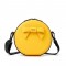 Round Leather Shoulder Bag