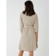 V Neck Crunchy Stitch Batwing Dress