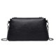 Black Crossbody Bag With Silver Hardware