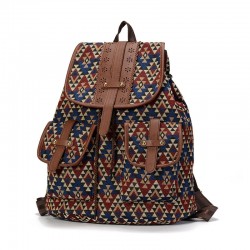 Boho Leather Backpack