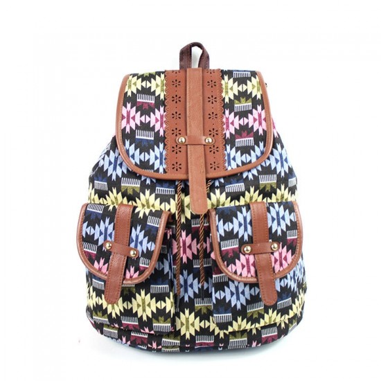 Boho Leather Backpack