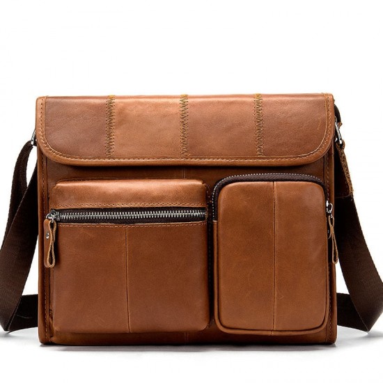 11 Inch Leather Messenger Bag