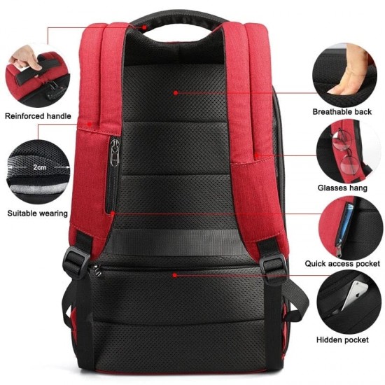 Locking Backpack With USB Charger