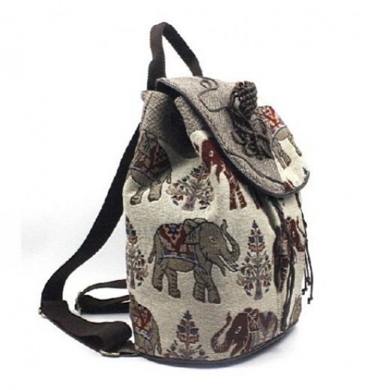 Bohemian Extra Large Canvas Backpack