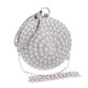 White Rhinestone Purse