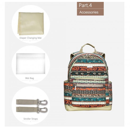 Boho Diaper Bag Backpack