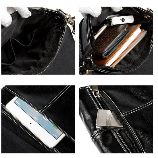 Vertical Leather Tablet Bag