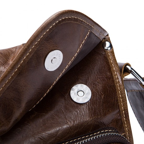 11 Inch Leather Messenger Bag