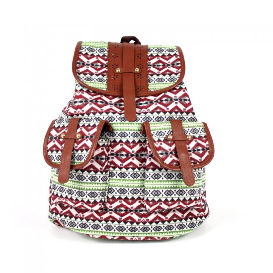 Boho Leather Backpack