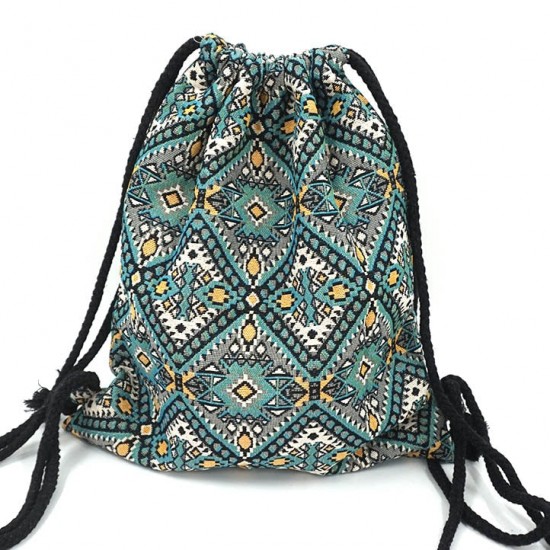 Boho Drawstring Backpack