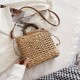 Bamboo Handle Straw Bag