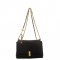 Black Quilted Purse With Gold Chain Strap