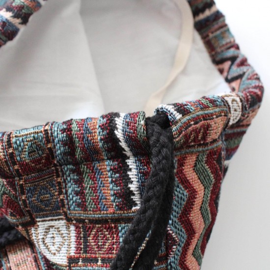 Boho Drawstring Backpack