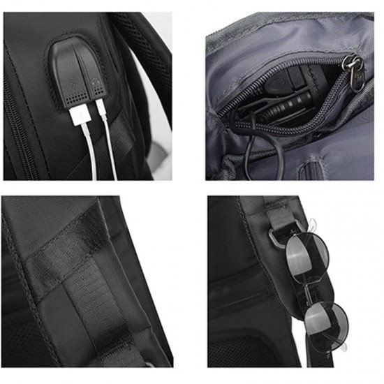 Smell Proof Backpack With Combination Lock