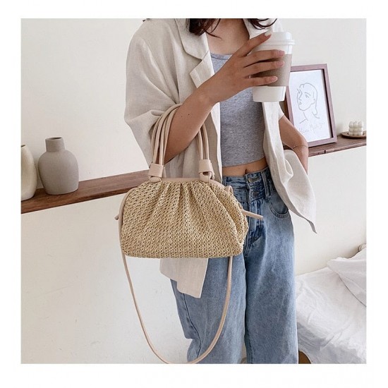 Woven Rattan Purse