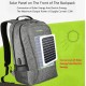 Outdoor Charging Backpack USB Port With Solar Panel