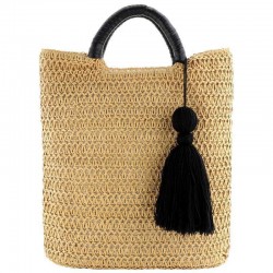 Large Straw Summer Handbag