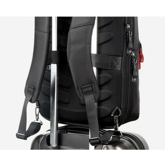 Black Anti Theft Backpack With USB