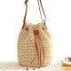 Straw Basket Bag With Tassels