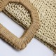 Straw Bag Leather Straps